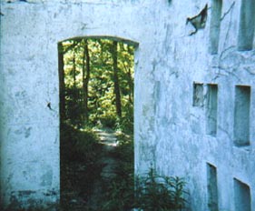 Archway on patio