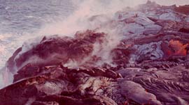 Lava pooling-Hawaii